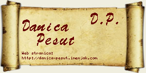 Danica Pešut vizit kartica